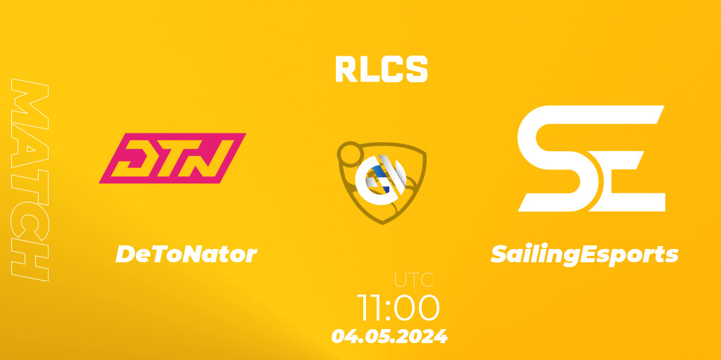 DeToNator VS SailingEsports Rocket League Betting Tips, Stream