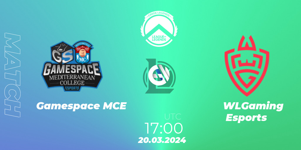 Gamespace MCE vs WLGaming Esports: 20.03.24. LoL, GLL Spring 2024 ...