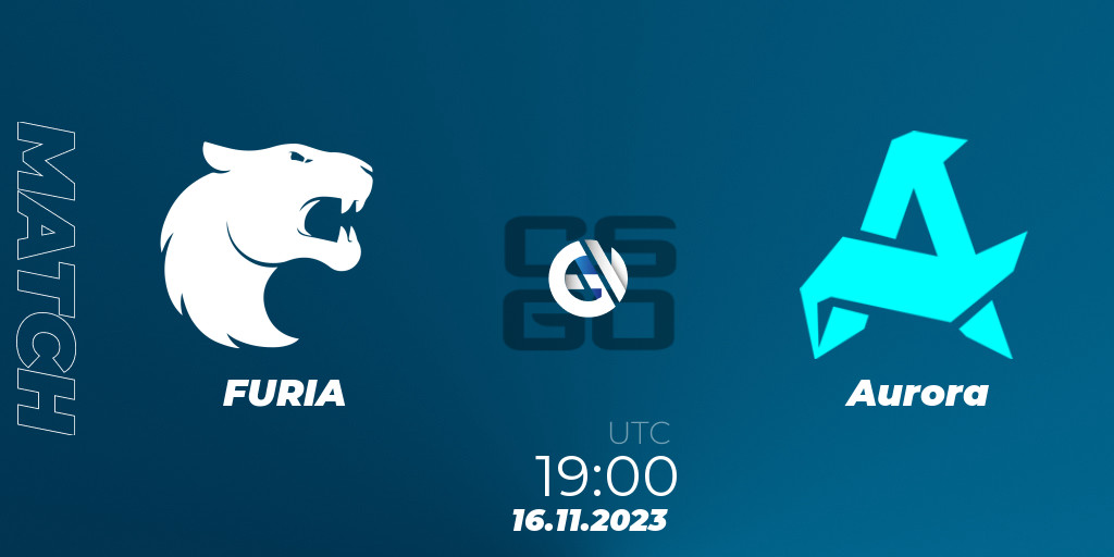 FURIA vs Aurora Gaming 16.11.2023 at PARI, Please 2023, CS:GO