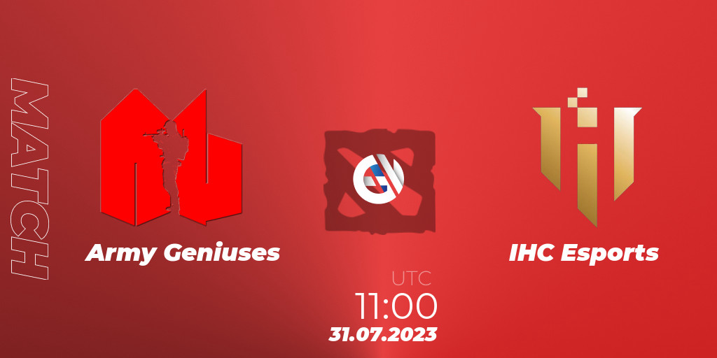 Army Geniuses VS IHC Esports Dota 2 Betting Tips, Stream, LiveScore