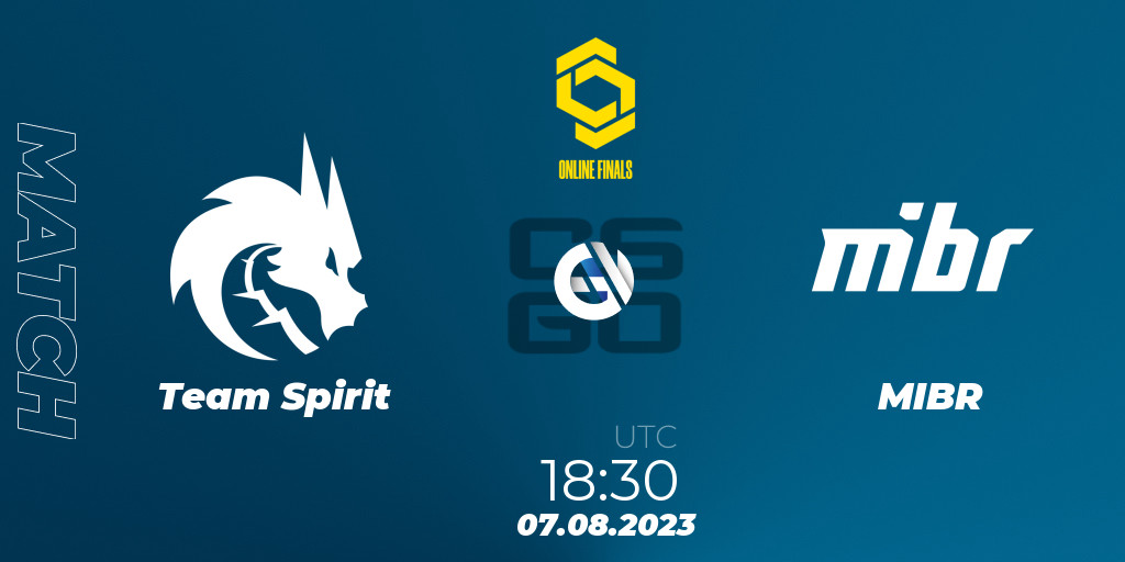 Team Spirit - MIBR: 07.08.23. CS2 (CS:GO) CCT 2023 Online Finals 2 ...