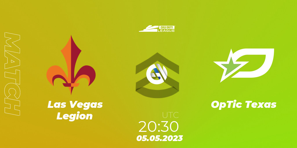 Las Vegas Legion vs OpTic Texas: 05.05.23. Call of Duty, Call of Duty  League 2023: Stage 5 Major Qualifiers. Betting Tips, Stream, LiveScore,  Results. Twitch,  - VJg15Cv770