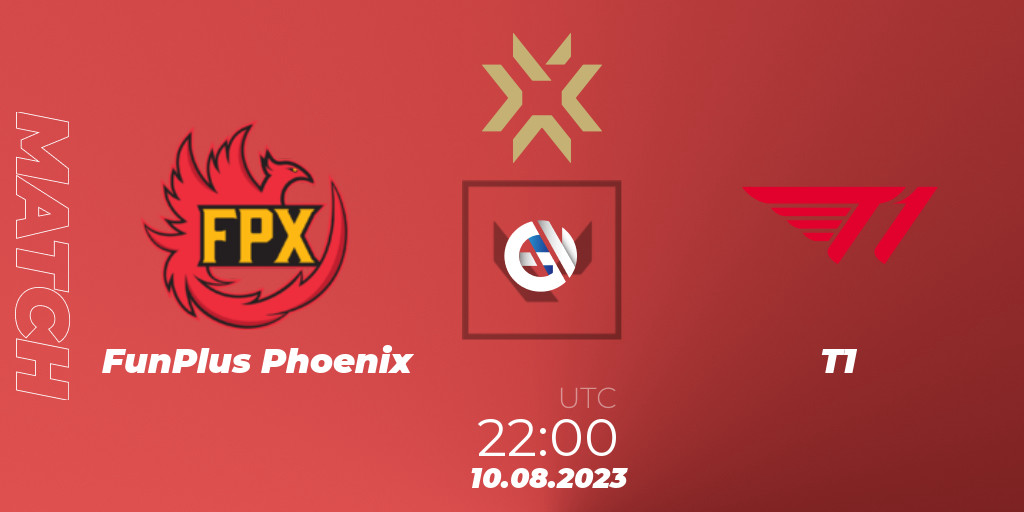 FunPlus Phoenix vs T1: Betting TIp, Match Prediction. 10.08.23. VALORANT,  VALORANT Champions 2023