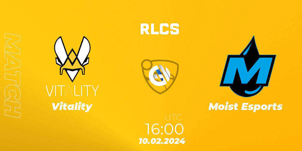 Vitality vs Moist Esports 10.02.24. Rocket League, RLCS 2024 Major 1