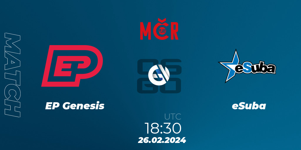 EP Genesis eSuba 26.02.24. CS2 CS GO Tipsport Cup Winter 2024