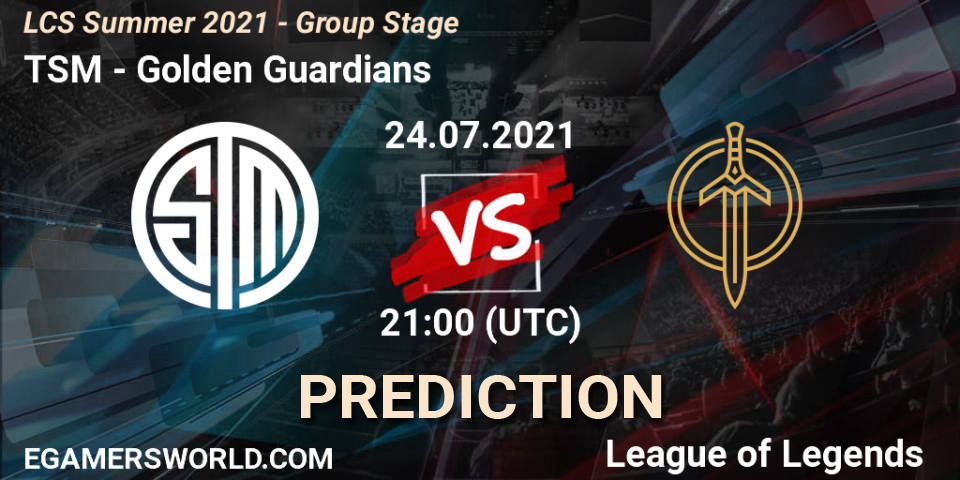 TSM vs Golden Guardians: Betting TIp, Match Prediction. 24.07.2021 at ...