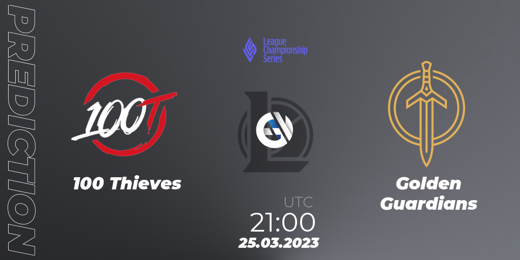 100 Thieves vs Golden Guardians Prediction & Odds Mar 9