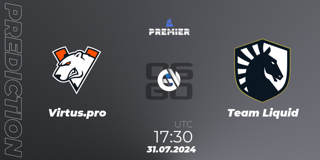 Virtus.pro vs Team Liquid: Betting TIp, Match Prediction. 31.07.2024 at ...