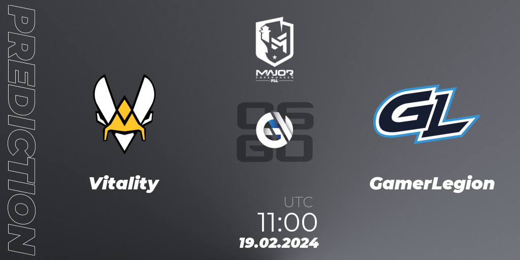 Vitality Vs GamerLegion: Betting TIp, Match Prediction. 19.02.2024 At ...