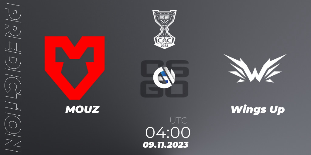 MOUZ vs Wings Up Betting TIp, Match Prediction. 09.11.2023 at 0415