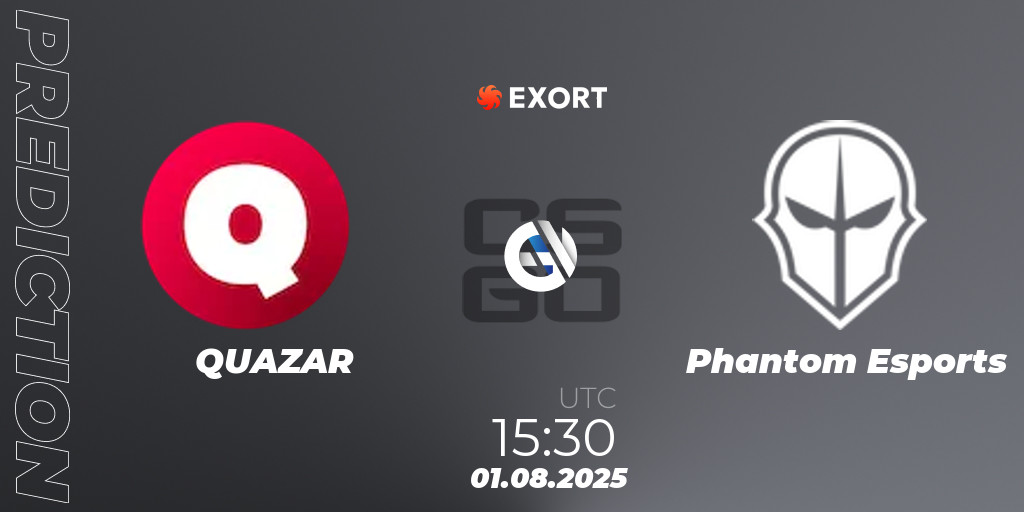QUAZAR VS Phantom Esports: 01.08.2025 at 15:30. Counter