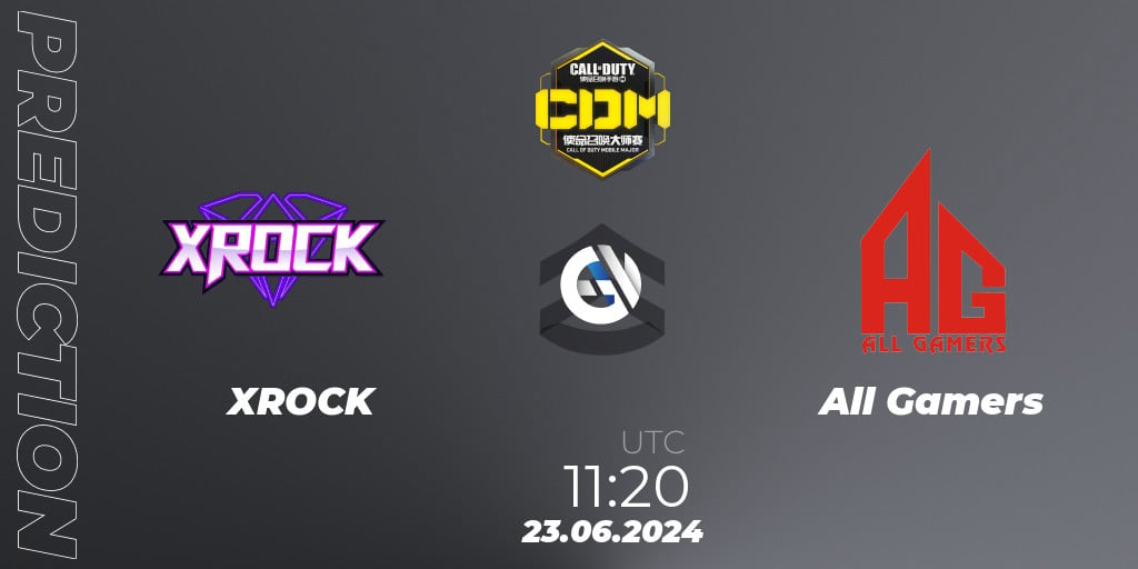 XROCK vs All Gamers Betting TIp, Match Prediction. 23.06.2024 at 1050