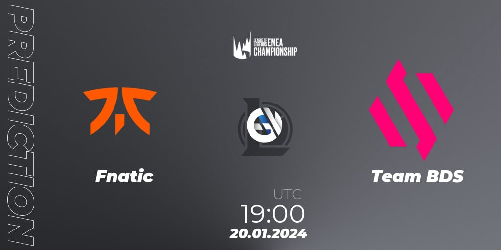 Fnatic Vs Team BDS: Betting TIp, Match Prediction. 20.01.2024 At 19:00 ...