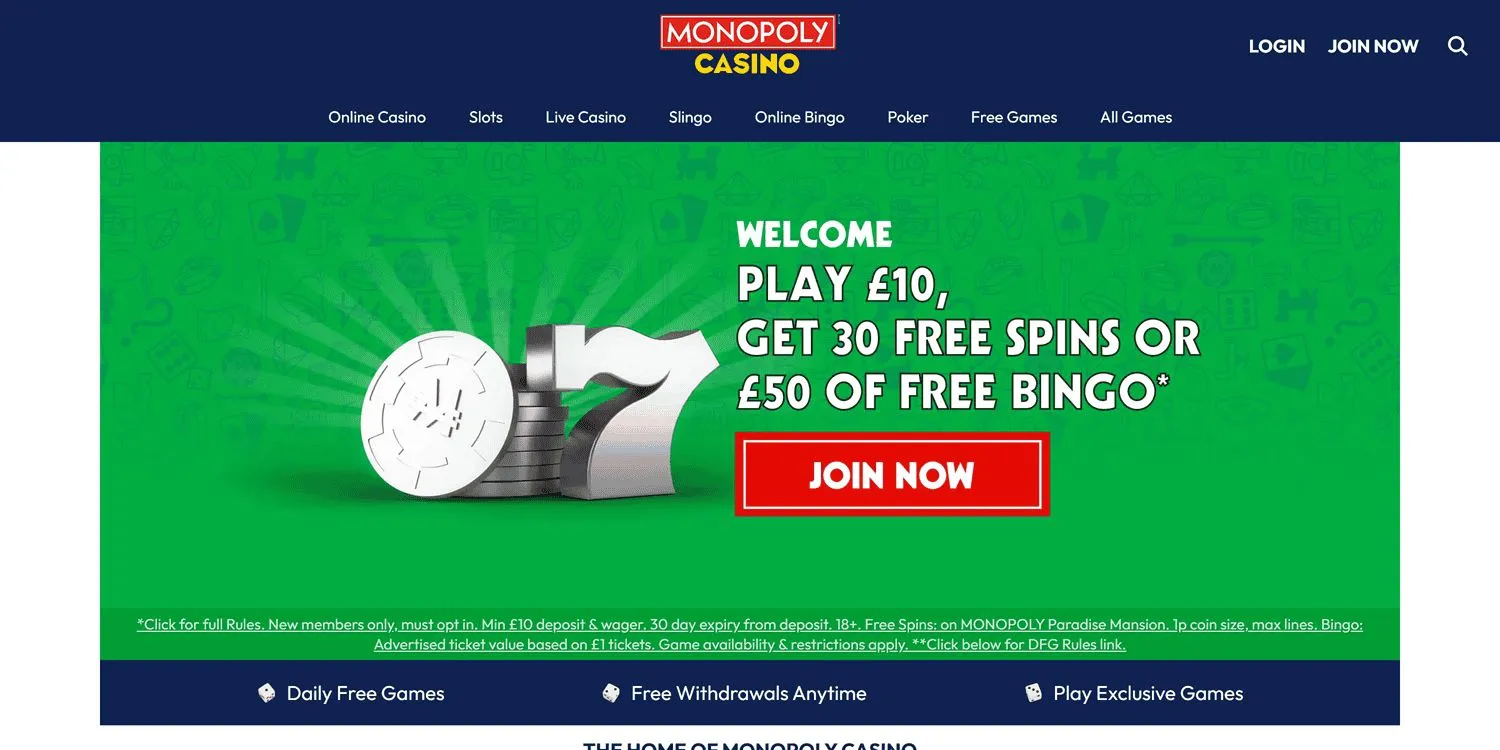 Monopoly Casino Sister Sites UK Sites Like Monopoly Casino Gaming 
