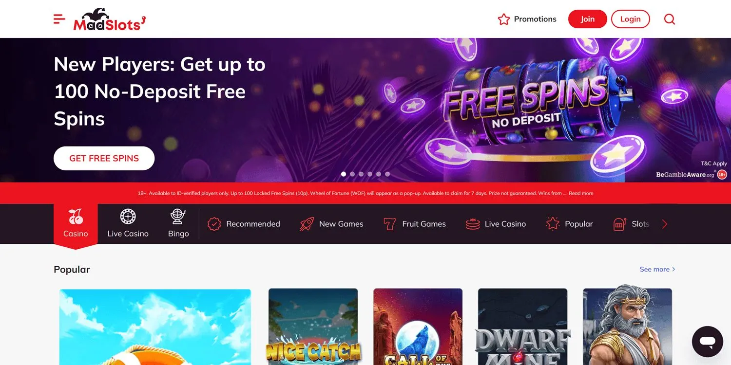 Madslots app