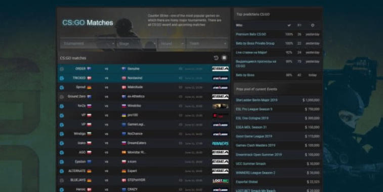 Game-Tournaments.com: Granskning av en eSports-webbplats. Bild 2