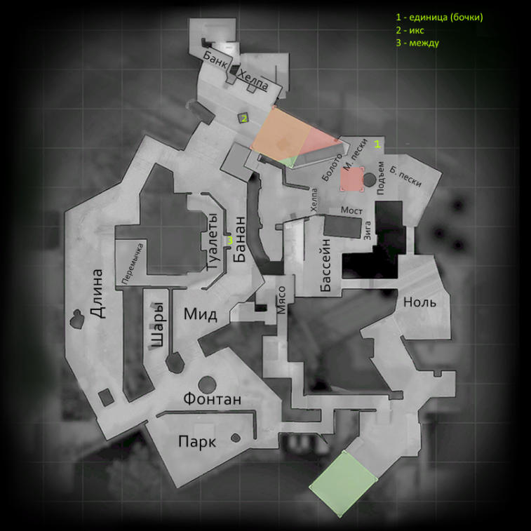 Overpass - The main aspects of the game on the map. Photo 1
