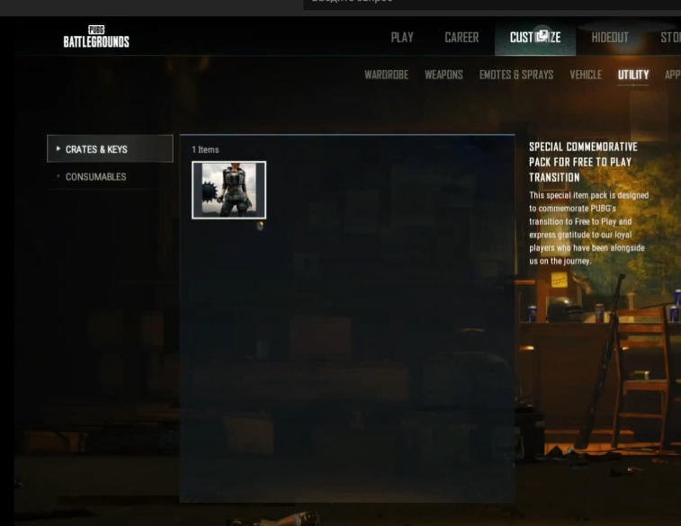 How to Get and Activate PUBG Special Commemorative Pack in PUBG: BATTLEGROUNDS?. Photo 6