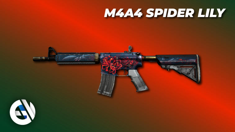 M4A4 Spider Lily cs go skin downloading