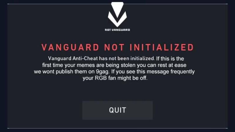 Riot Vanguard error: why it appears and how to fix it. Photo 1