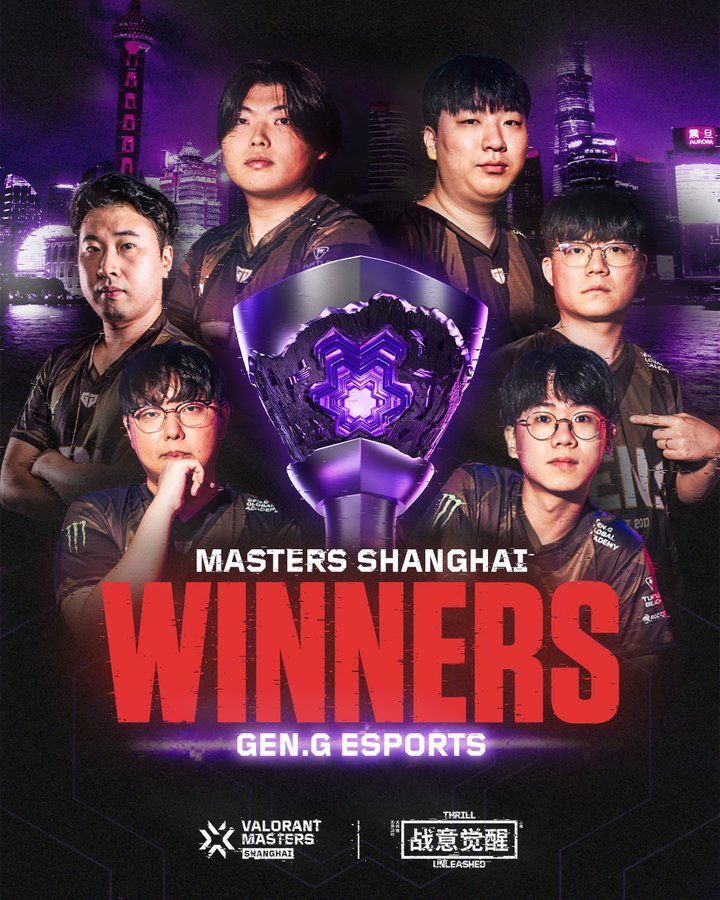 Gen.G Winners of VCT 2024 Masters Shanghai!. VALORANT news eSports