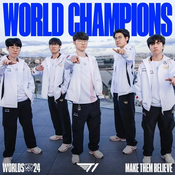T1 – Winners of the LoL World Champions 2024. LoL news