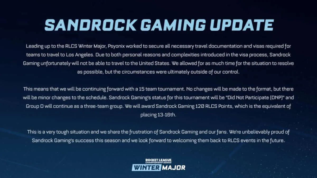 Sandrock Gaming Will Not Take Part In Rocket League Series 16x9.webp