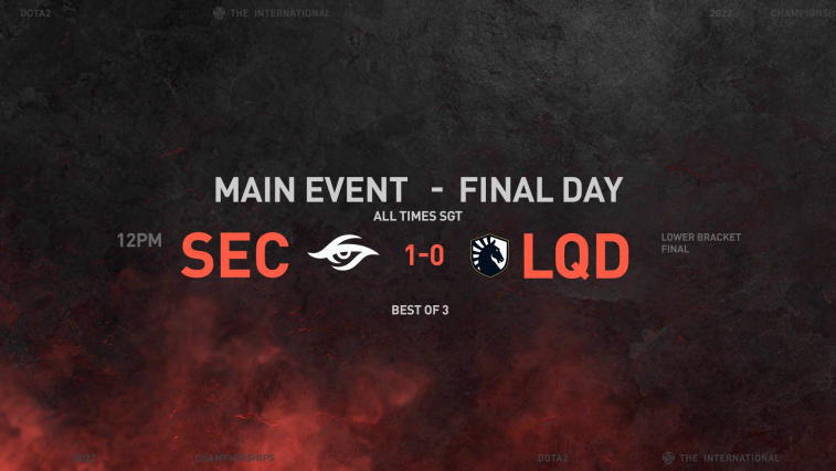 Team Secret defeated Team Liquid in the final of the lower bracket of The International 11. Photo 1