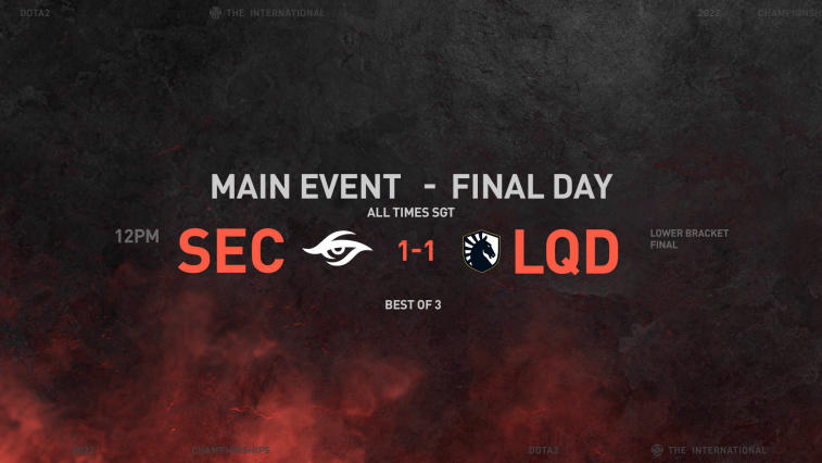 Team Secret defeated Team Liquid in the final of the lower bracket of The International 11. Photo 2