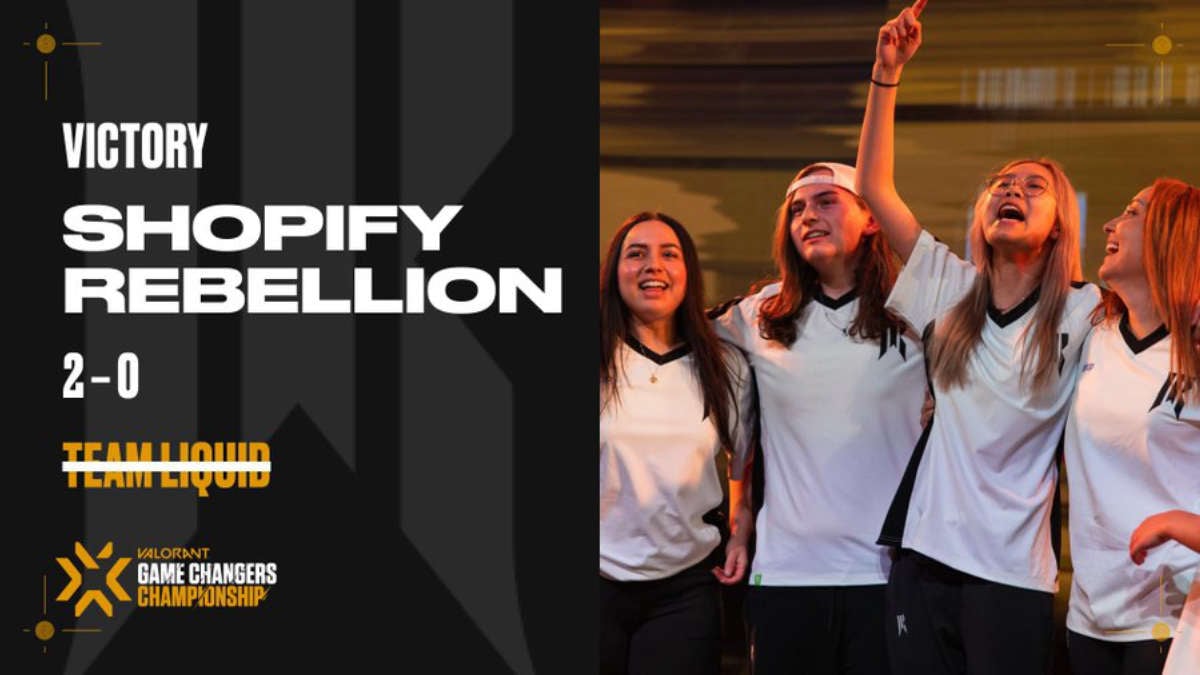 Shopify Rebellion wins 2023 VCT Game Changers Championship 3-2 over Team  Liquid Brazil - Esports Illustrated