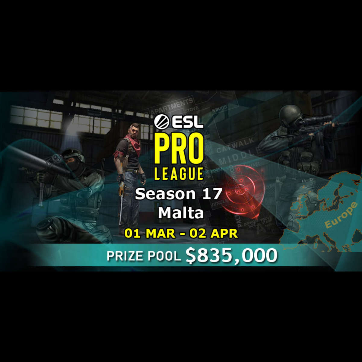 ESL Pro League Season 16 playoffs start tomorrow