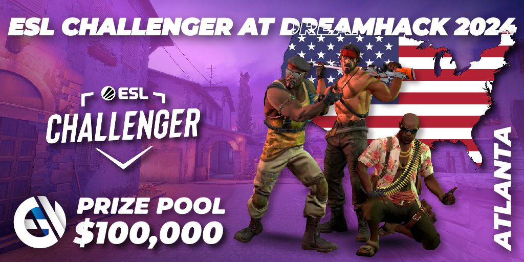 ESL Challenger at DreamHack Atlanta 2024 CS2 (CSGO). Bracket, Tickets