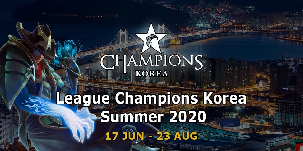 League Of Legends Champions Korea Lck Summer Standing 2020