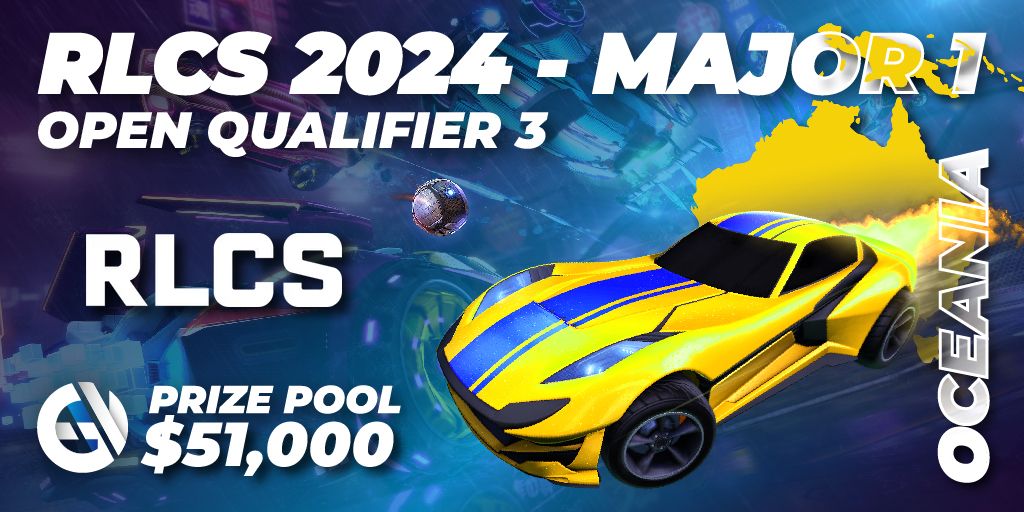 RLCS 2024 Major 1 OCE Open Qualifier 3 🎮 Rocket League tournament 📅