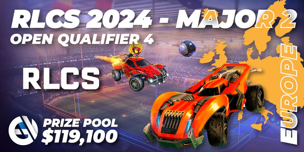 RLCS 2024 Major 2 EU Open Qualifier 4 🎮 Rocket League tournament 📅